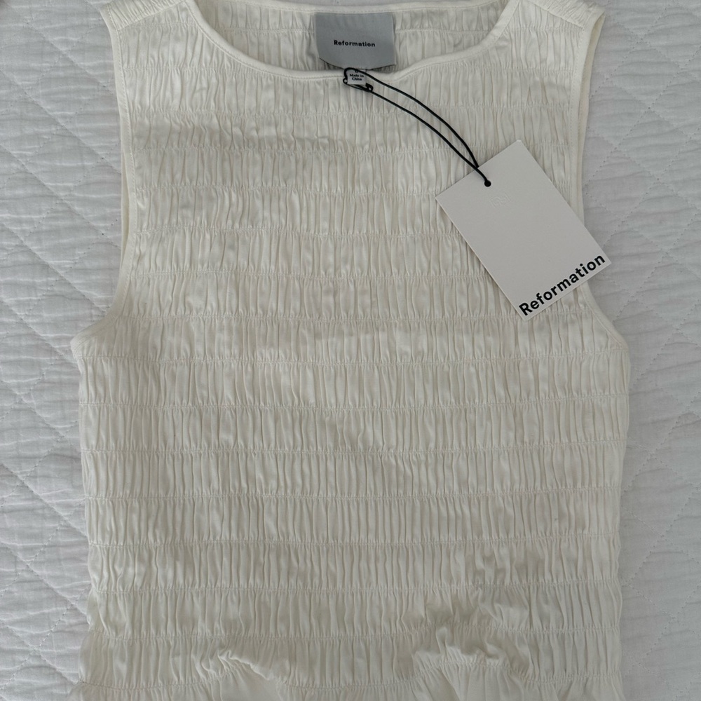 Reformation Laguna Two Piece Ivory - Size 0 - Picture 3 of 7